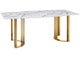 i27593 131 Gold Marble Dining Table