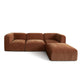 Echo 4PC Reversible Sectional in Amber Fabric
