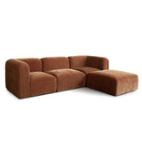 Echo 4PC Reversible Sectional in Amber Fabric