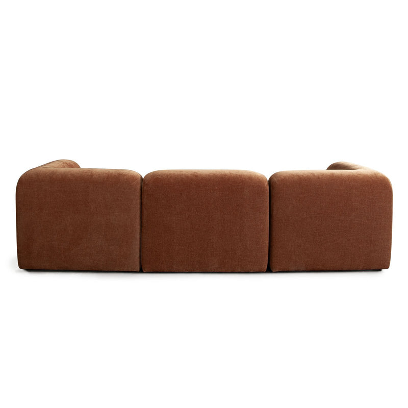 Echo 4PC Reversible Sectional in Amber Fabric