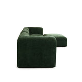 Echo 4PC Reversible Sectional in Spruce Green Fabric