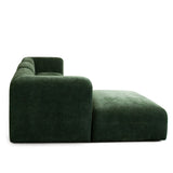 Echo 4PC Reversible Sectional in Spruce Green Fabric