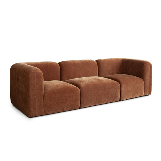 Echo 3PC Modular Sofa in Amber Fabric