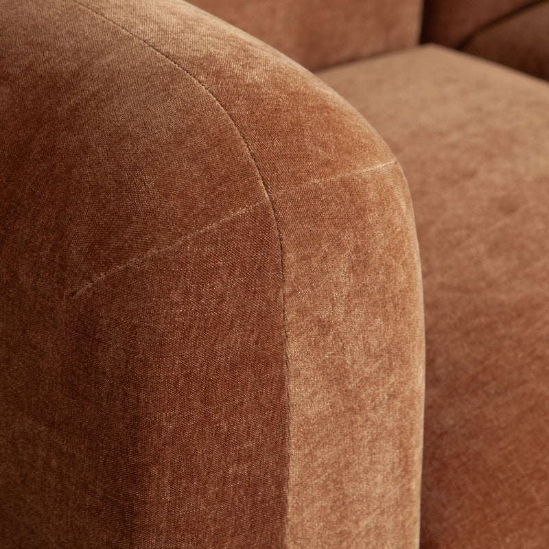 Echo 3PC Modular Sofa in Amber Fabric
