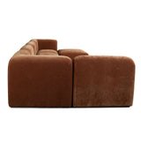 Echo 6PC Reversible Sectional in Amber Fabric