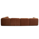 Echo 6PC Reversible Sectional in Amber Fabric