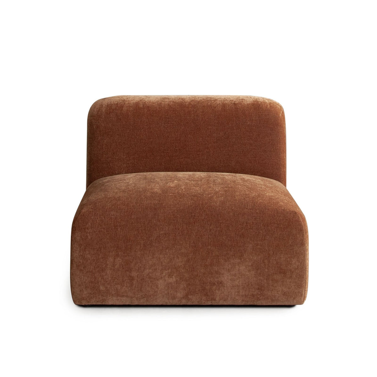 Echo Armless Chair in Amber Fabric