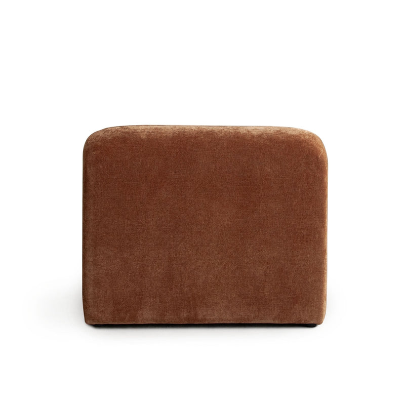 Echo Armless Chair in Amber Fabric