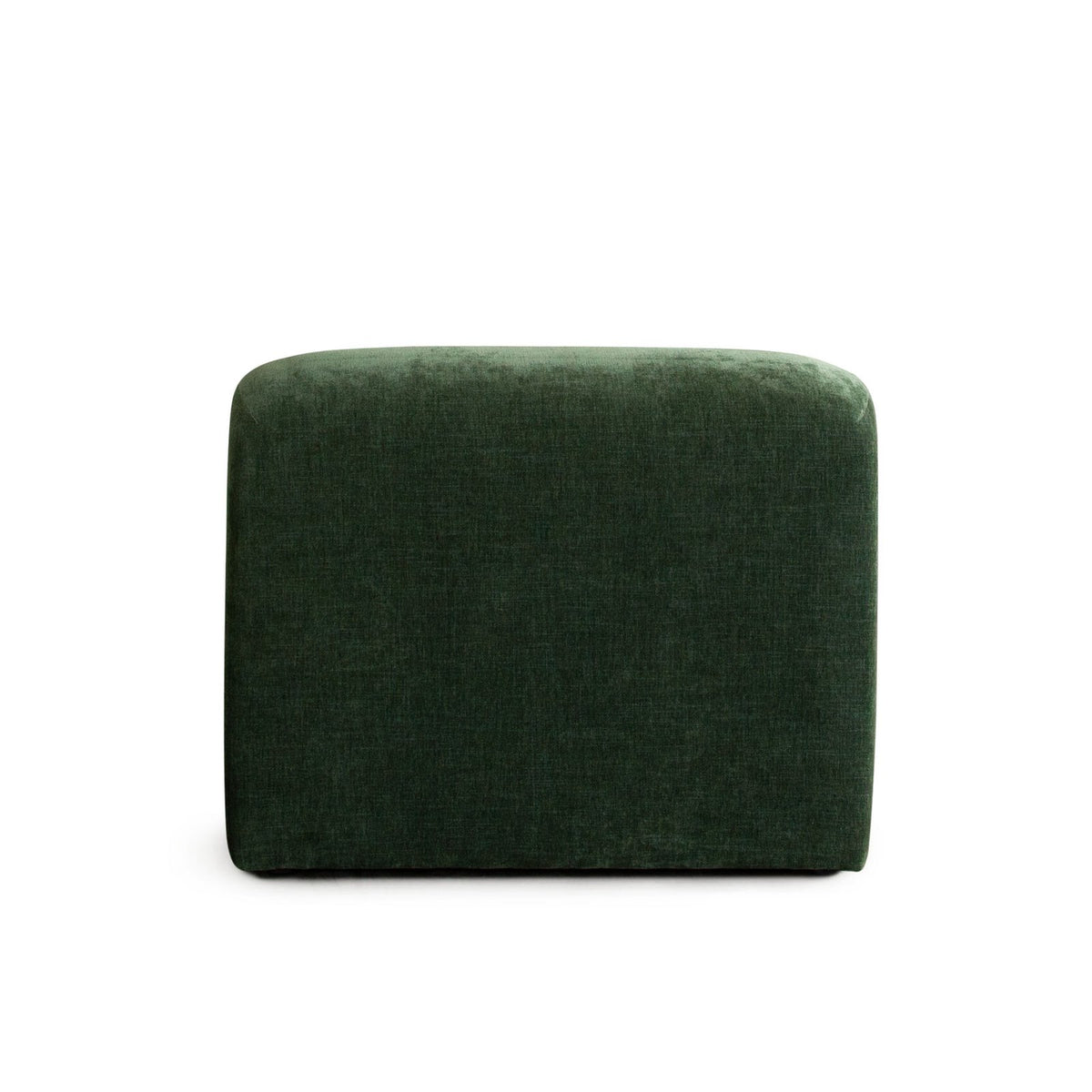 Echo Armless Chair in Spruce Green Fabric