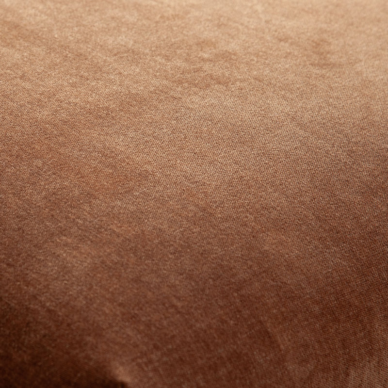 Echo Square Ottoman in Amber Fabric