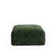 Echo Square Ottoman in Spruce Green Fabric