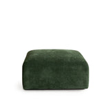 Echo Square Ottoman in Spruce Green Fabric