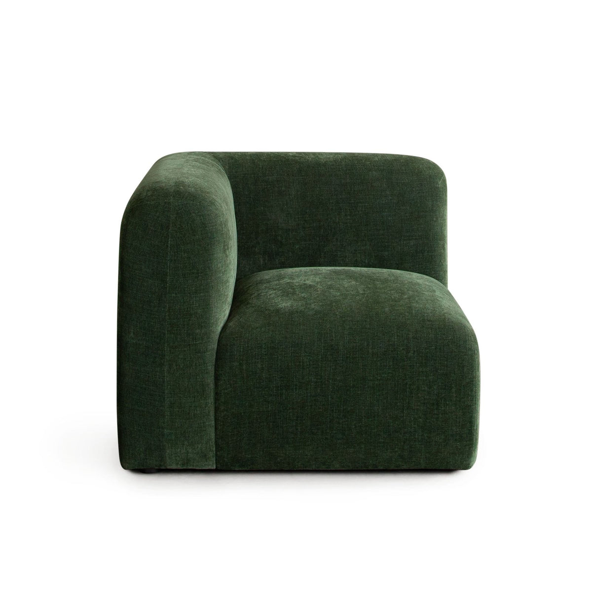 Echo Universal Square Corner Chair in Spruce Green Fabric