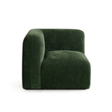 Echo Universal Square Corner Chair in Spruce Green Fabric