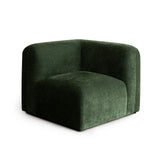 Echo Universal Square Corner Chair in Spruce Green Fabric
