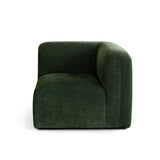 Echo Universal Square Corner Chair in Spruce Green Fabric