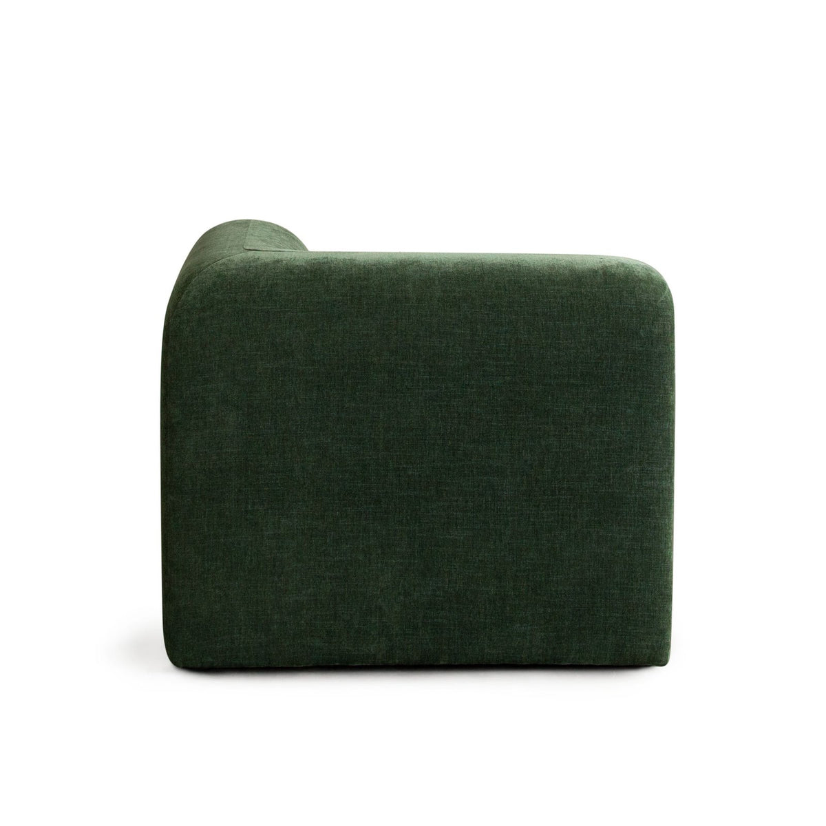 Echo Universal Square Corner Chair in Spruce Green Fabric