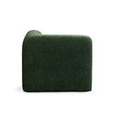 Echo Universal Square Corner Chair in Spruce Green Fabric