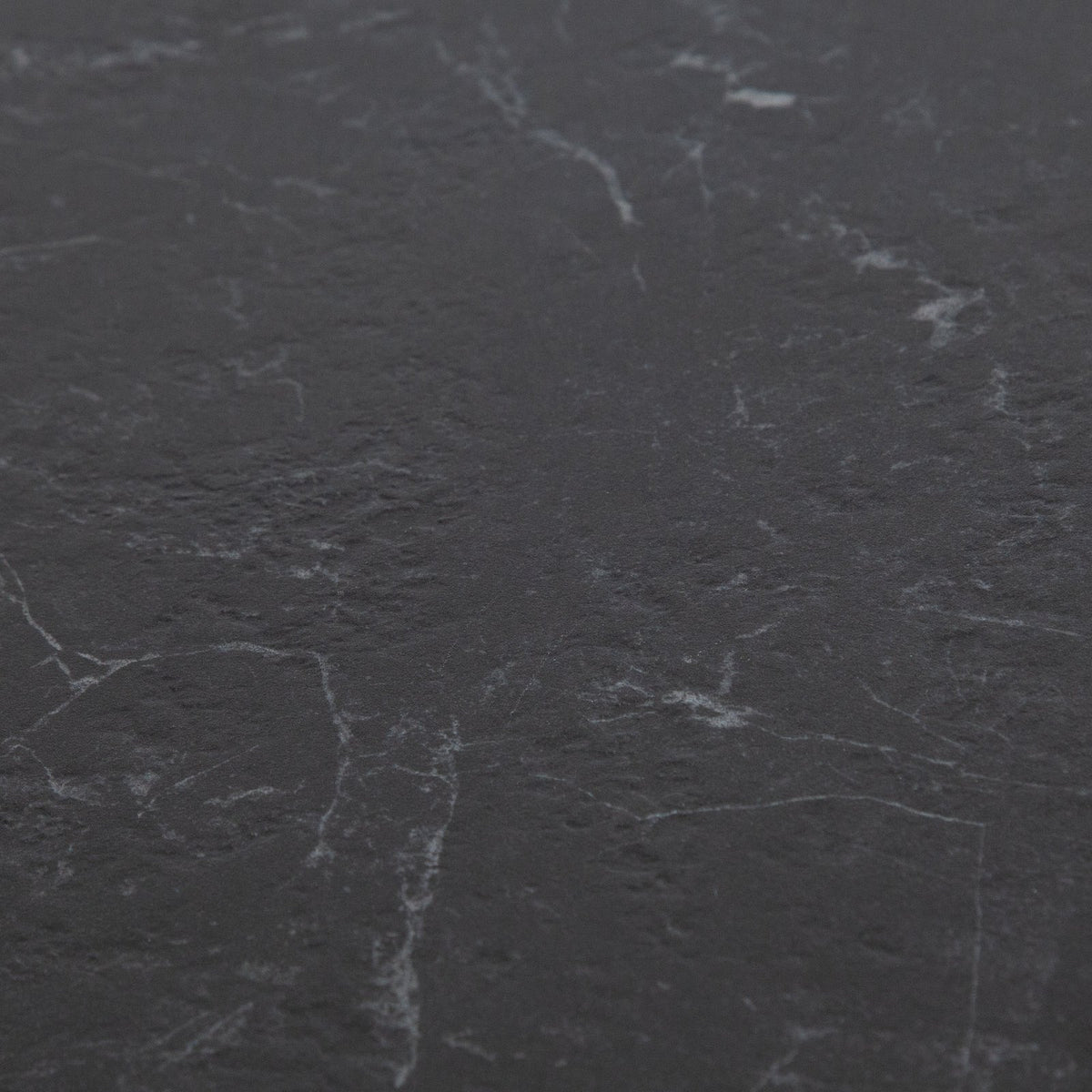 Edge "C" Table with Black Ceramic Top and Metal Frame