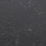 Edge "C" Table with Black Ceramic Top and Metal Frame