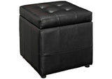 EEI-1044-BLK Volt Storage Upholstered Vinyl Ottoman By Modway
