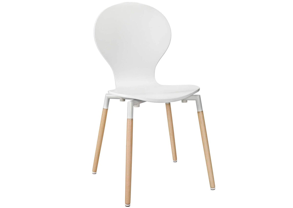 EEI-1053-WHI Path Dining Wood Side Chair By Modway