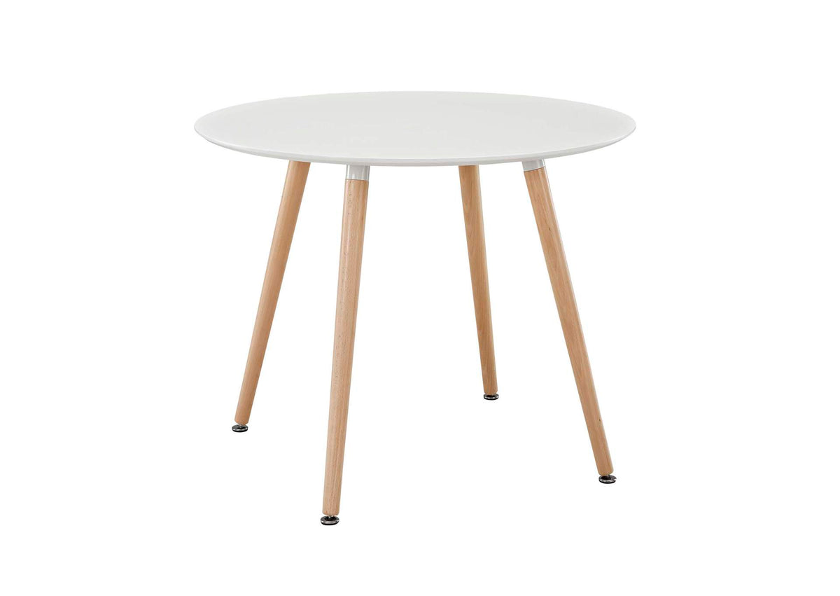 EEI-1055-WHI Track Round Dining Table By Modway