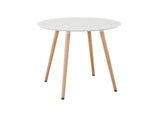 EEI-1055-WHI Track Round Dining Table By Modway