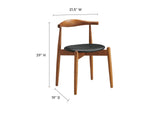 EEI-1080-DWL-BLK Stalwart Dining Side Chair By Modway