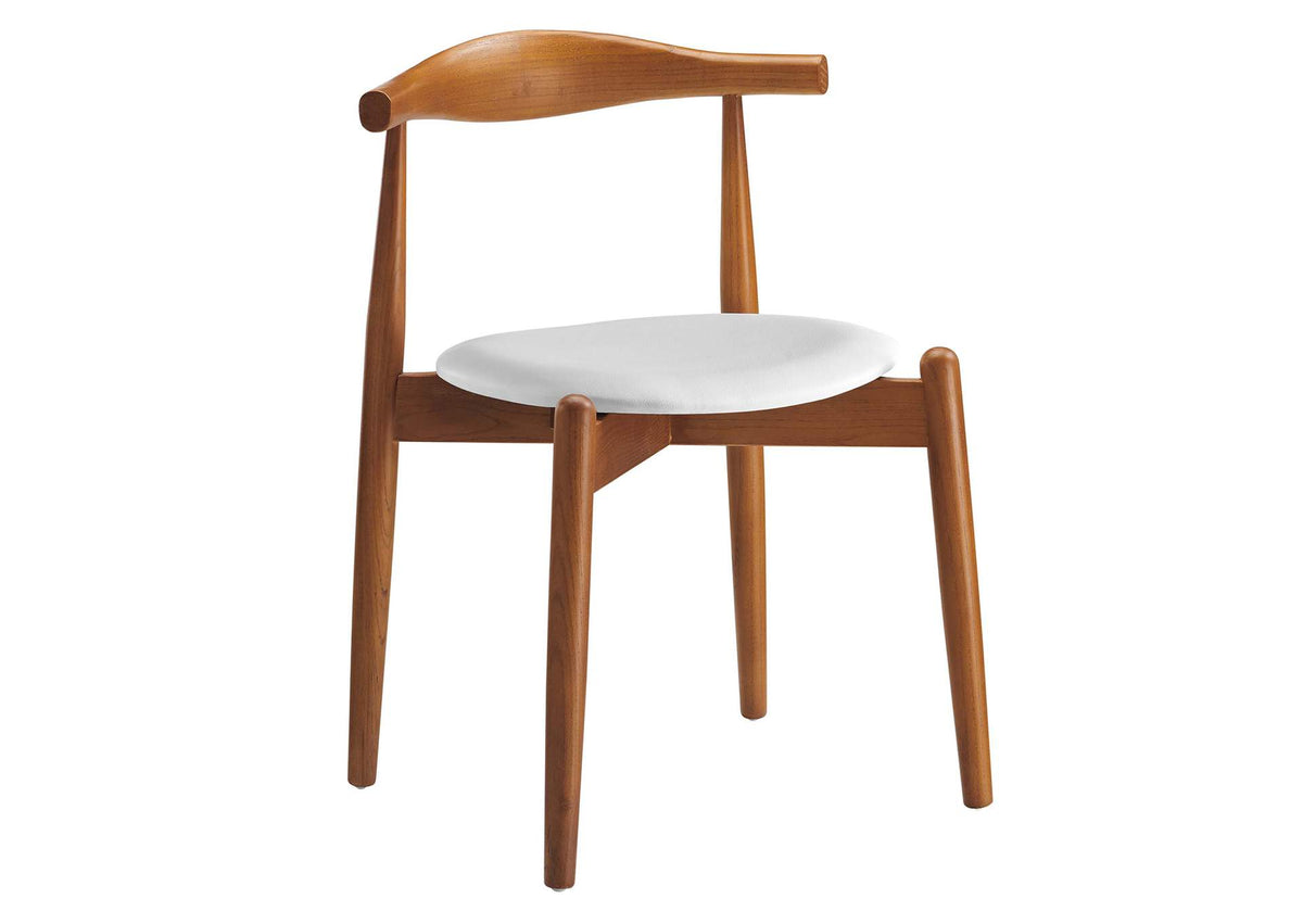 EEI-1080-DWL-WHI Stalwart Dining Side Chair By Modway
