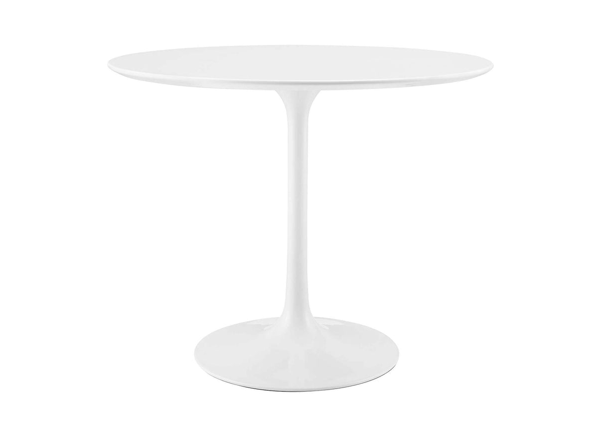 EEI-1116-WHI Lippa 36" Round Wood Dining Table By Modway