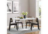 EEI-1120-WHI Lippa 60" Round Wood Dining Table By Modway