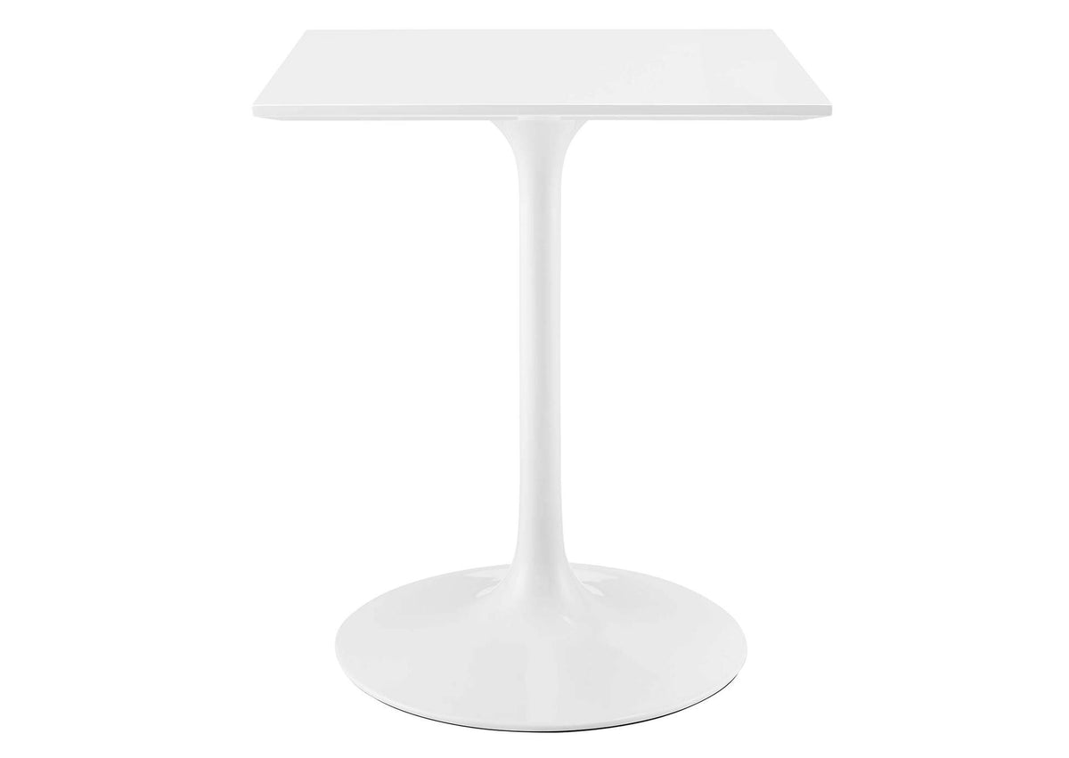 EEI-1122-WHI Lippa 24" Square Wood Dining Table By Modway