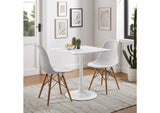 EEI-1123-WHI Lippa 28" Square Wood Dining Table By Modway