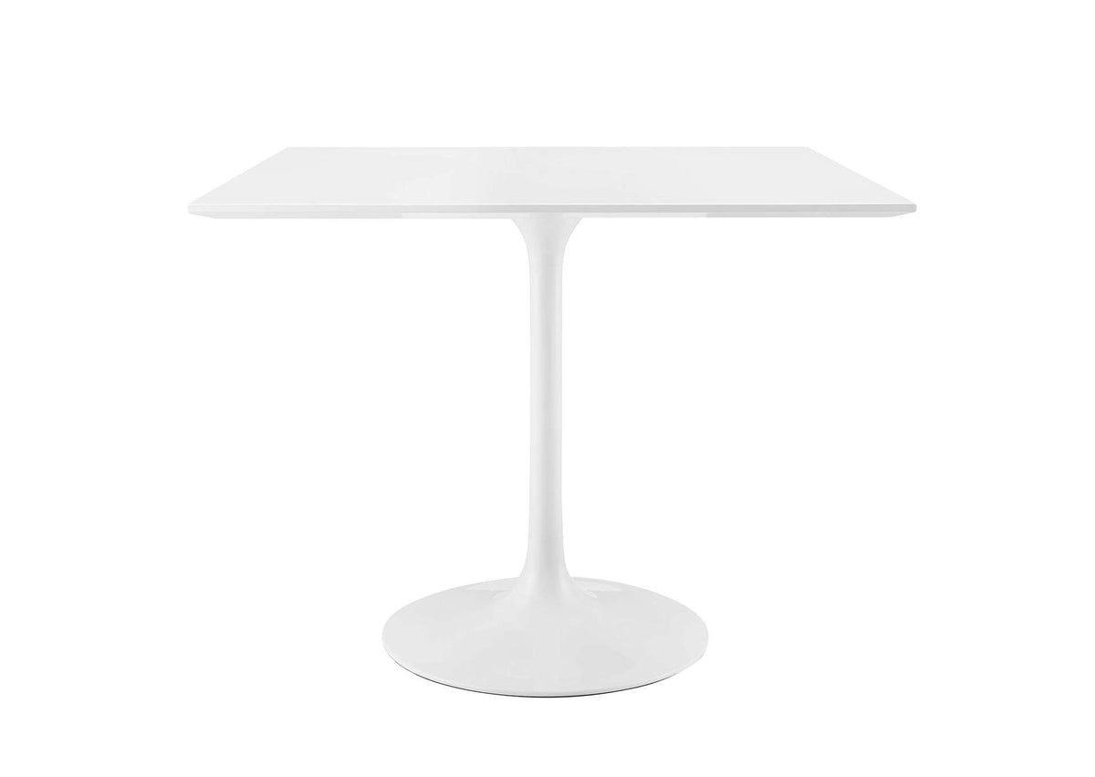 EEI-1124-WHI Lippa 36" Square Wood Dining Table By Modway
