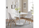 EEI-1124-WHI Lippa 36" Square Wood Dining Table By Modway