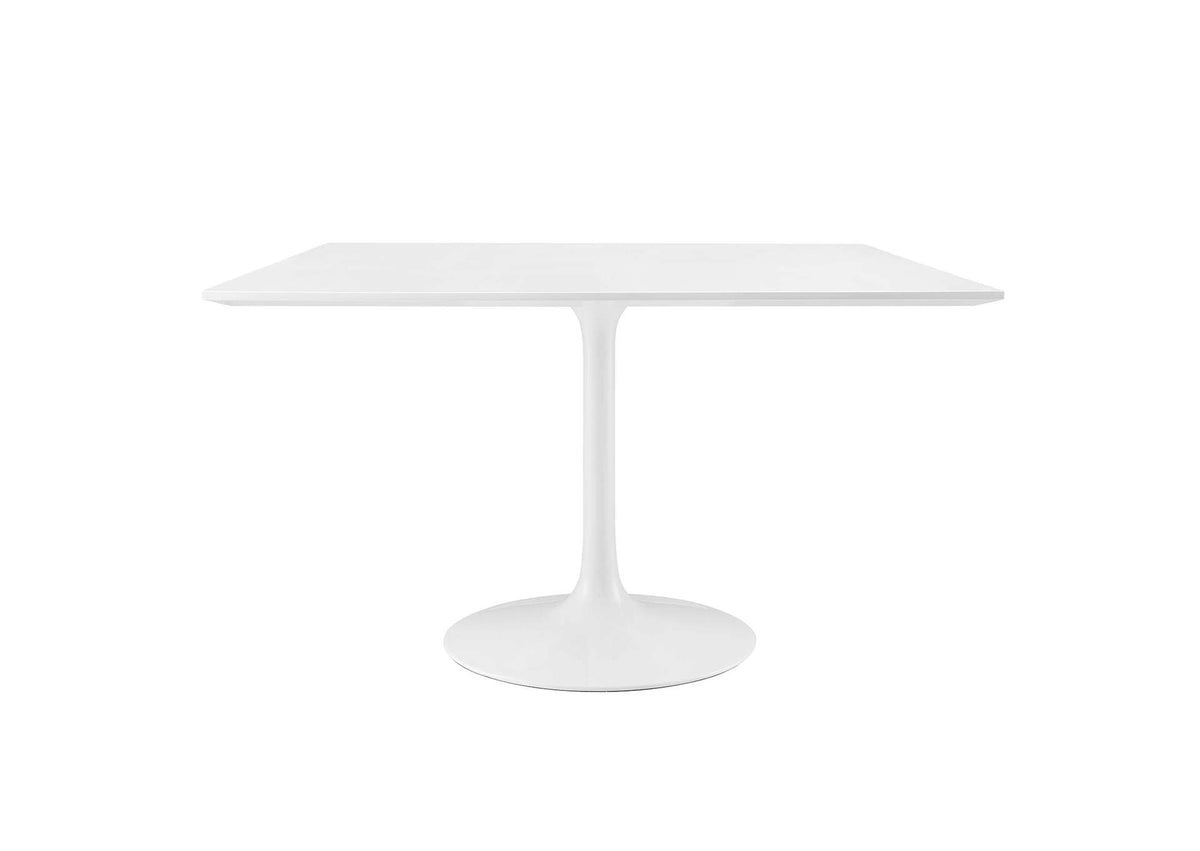 EEI-1125-WHI Lippa 48" Square Wood Dining Table By Modway