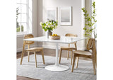 EEI-1125-WHI Lippa 48" Square Wood Dining Table By Modway