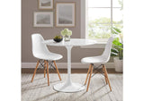 EEI-1129-WHI Lippa 36" Round Faux Marble Dining Table By Modway