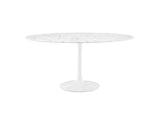 EEI-1133-WHI Lippa 60" Round Faux Marble Dining Table By Modway