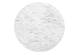 EEI-1133-WHI Lippa 60" Round Faux Marble Dining Table By Modway