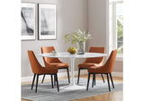 EEI-1133-WHI Lippa 60" Round Faux Marble Dining Table By Modway