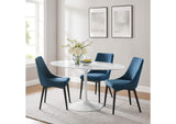 EEI-1135-WHI Lippa 60" Oval Faux Marble Dining Table By Modway