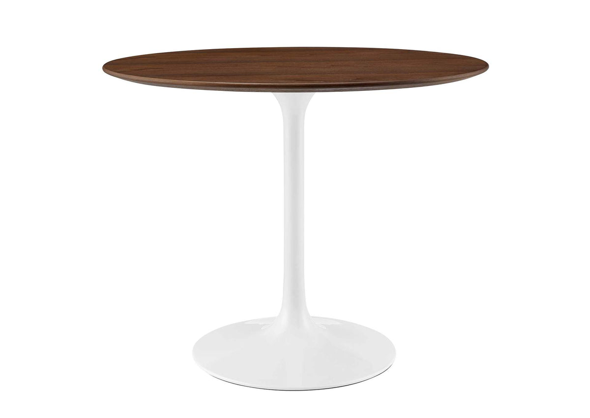 EEI-1136-WAL Lippa 36" Round Wood Dining Table By Modway