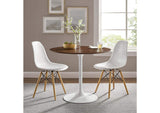 EEI-1136-WAL Lippa 36" Round Wood Dining Table By Modway