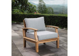 EEI-1143-NAT-GRY-SET Marina Outdoor Patio Teak Armchair By Modway