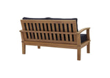 EEI-1144-NAT-NAV-SET Marina Outdoor Patio Teak Loveseat By Modway
