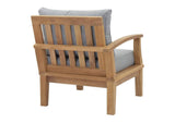 EEI-1148-NAT-GRY-SET Marina Outdoor Patio Teak Left-Facing Sofa By Modway