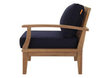 EEI-1149-NAT-NAV-SET Marina Outdoor Patio Teak Right-Facing Sofa By Modway