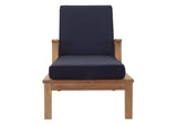 EEI-1151-NAT-NAV-SET Marina Outdoor Patio Teak Single Chaise By Modway